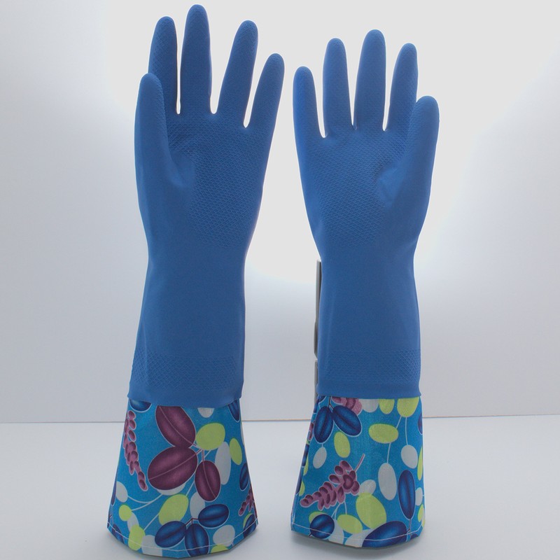 P:31 Maison Reusable Waterproof Household Latex Cleaning Gloves, Long Cuff,