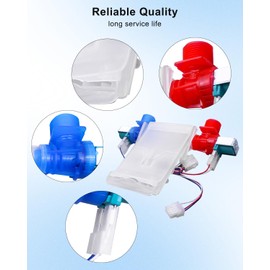 Upgrade W11101906 W11210463 Washer Water Inlet Valve Compatible with Whirlpool Amana Crosley Maytag Inglis Roper Admiral Washer Replaces W10701461 W10869803 W10883458 W11038696 AP6329219