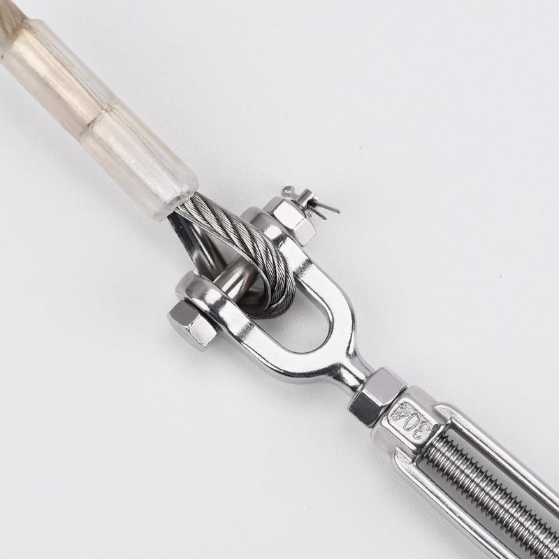 3 Pack Turnbuckle 3/16(M5) 304 Stainless Steel Turnbuckles, 660 lbs