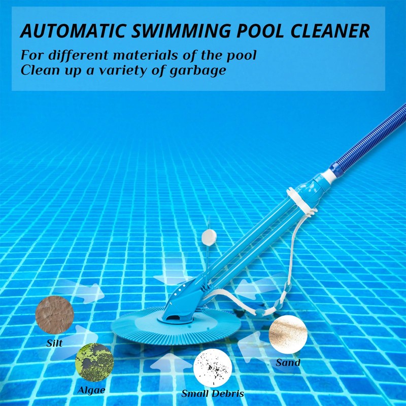 GODECOR Automatic Suction Pool Cleaner, Side Climbing Pool Cleaners with