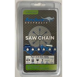 16" Archer Chainsaw Saw Chain 3/8LP .043 56DL compatible with the Echo 58 volt cordless CCS-58V4AH and the Milwaukee MS18 Compatible with Oregon 90PX056G R56