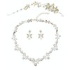 Women's Accessories, Earrings, Necklace, Tiara, 3-piece Set, Faux Pearl, No