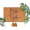 DecStic Better Together Coir Mat Door Mats Farmhouse Bible Verse