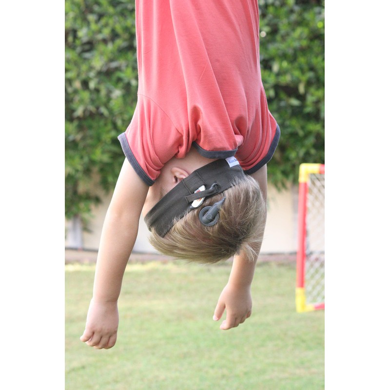 Diadema deportiva para implantes cocleares (edad 3 años-10 años) (gris