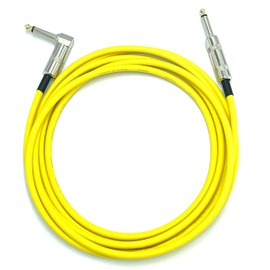 Canare GS-6 Yellow [L-L/L-S/S-S] Shielded Cable Made in Japan (L-S Plug, 6.6 ft (2 m)