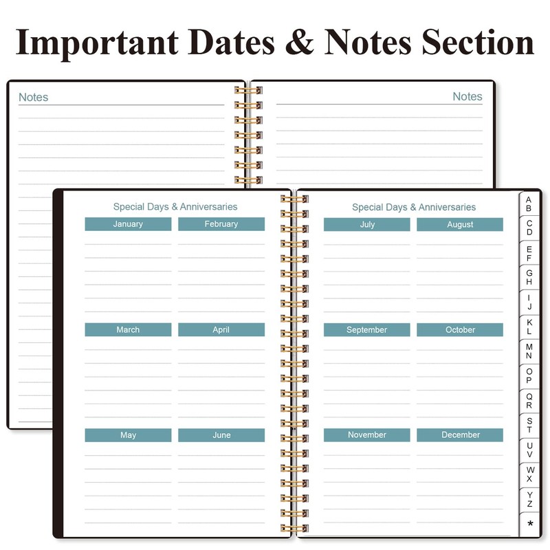 Address Book with Alphabetical Tabs - Telephone & Address Book