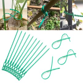 WUDQIJI Plant Ties Green Pack of 150 13/17/23 cm Long Adjustable Plant Ties Twist Ties Universal Tie Cable Ties Plants Flexible Plant Bands for Plant Support