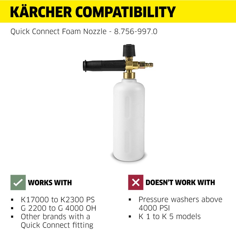 Kärcher Foam Cannon for Electric Pressure Washers up to 4000
