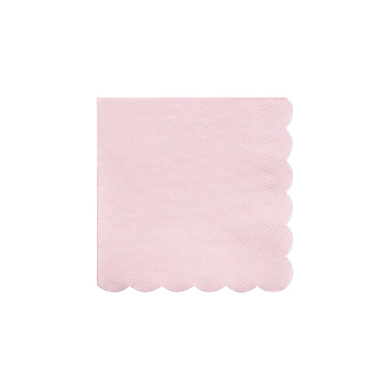 Meri Meri Disposable Paper Napkins (Pack of 20), Scalloped Edge,