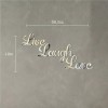 Letter2Word Live Laugh Love Wall Decor, Hand Painted 3D Home