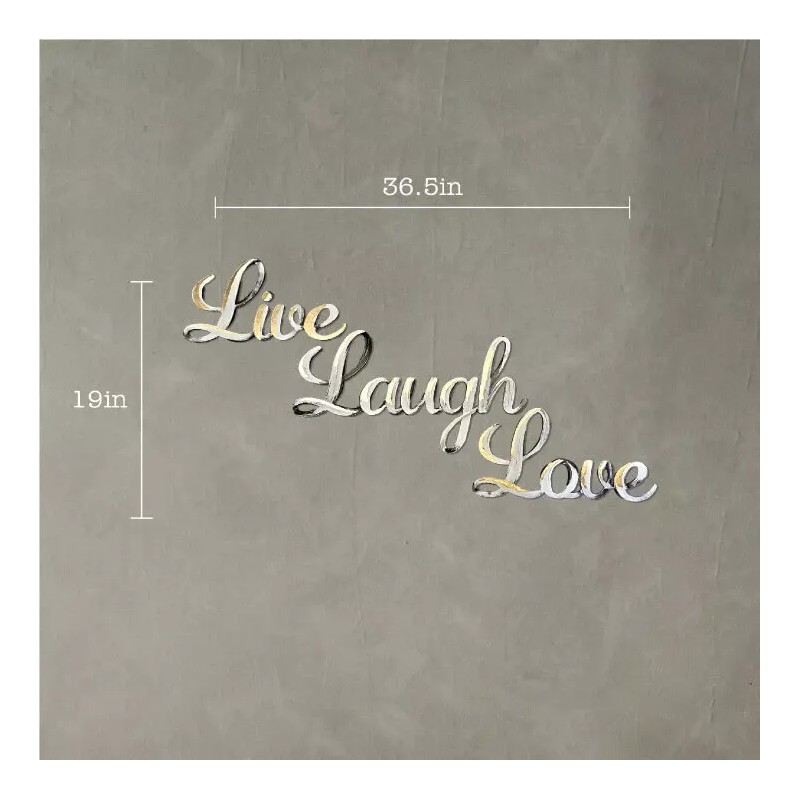 Letter2Word Live Laugh Love Wall Decor, Hand Painted 3D Home