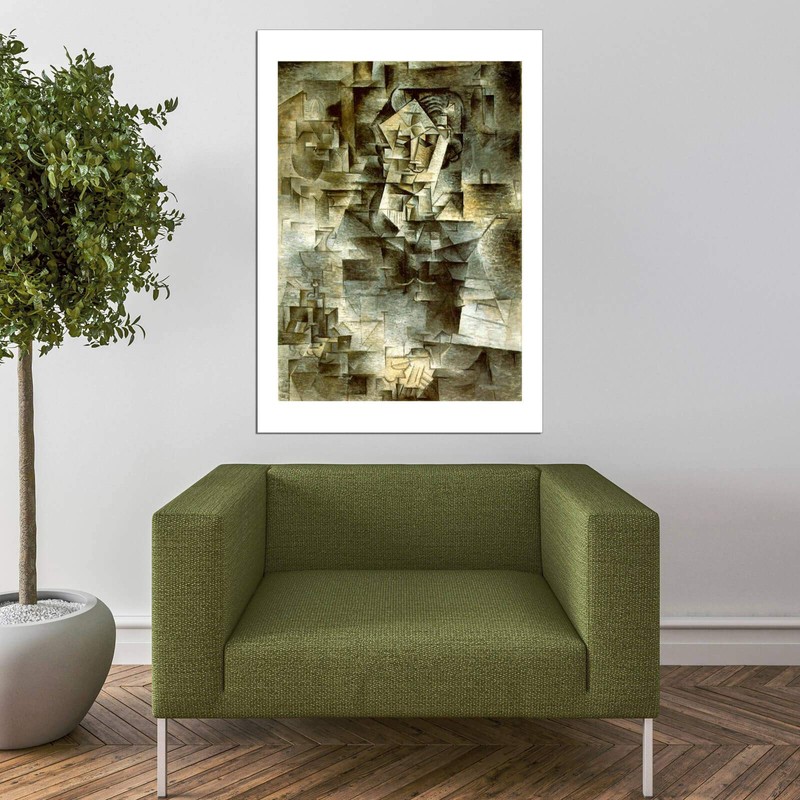 Spiffing Prints Pablo Ruiz Picasso Portrait by Daniel Henry Kahnweiler