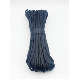 INEWTECK 100FT Paracord Survival Fire Parachute Cord with Waxed Flax Tinder Fishing Line and Cotton Thread (Black)