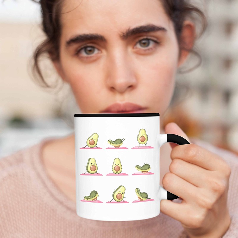 Trendation - Avocado Yoga Pose Cup Gift Gym Workout Cute