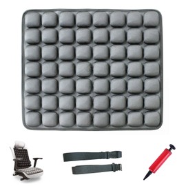 Meiyijia Orthopaedic Back Cushion, Cool and Airy, Non-Slip, Adjustable Webbing, Can Relieve Seat Leg and Coccyx Pain, Suitable for Car, Office, Wheelchair