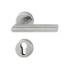 HOPPE Amsterdam 3286420 Handle Set with Rosettes PZ (Profile Cylinder),