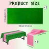 zsccxq Pink & Green Holographic Tablecloth Satin Table Runner 40"