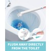 AIR U+ Disposable Toilet Brush Wand for Scrubbing Bubbles Flushable