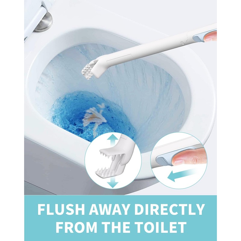AIR U+ Disposable Toilet Brush Wand for Scrubbing Bubbles Flushable