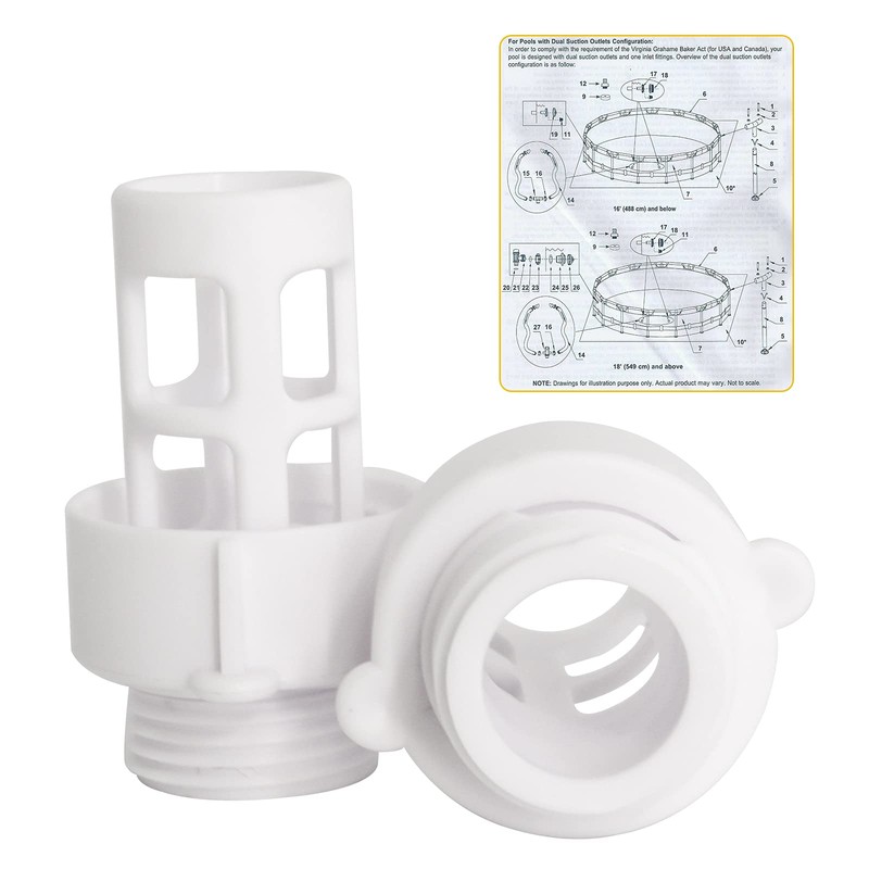Replacement Intex Pool Drain to Hose Adapter - Garden Hose