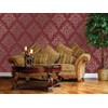 Large Wall Damask Stencil Faux Mural Design #1005 10" x