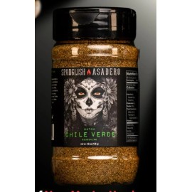 Spanglish Asadero Hatch Chili Verde 4.8 oz Mexican Seasoning BBQ Rub Marinade