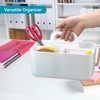 giteo bedding Storage Baskets, 2 Pcs Plastic Organiser with Handle,
