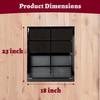 Shineforu 18" x 23" Black Shed Windows 2 Pack,Small Windows