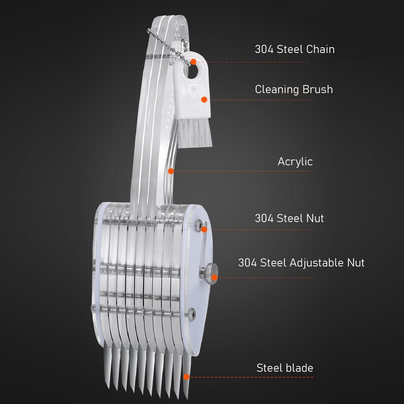 3mm Squid Cutter Acrylic Time Labor Saving Squid Flower Cuttlefish