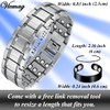 Vicmag 3X Magnetic Bracelet Men Titanium Steel Bracelet Ultra Strength