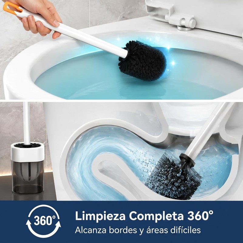 Cepillo para Inodoro BEBK FECT006 Pack de 2 Cerdas 360°