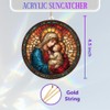 Holy Mother & Child Stained Glass Acrylic Ornament 2025 –