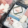 HARFINGTON 3pcs Clear Toiletry Bag PVC Large Waterproof Transparent Makeup
