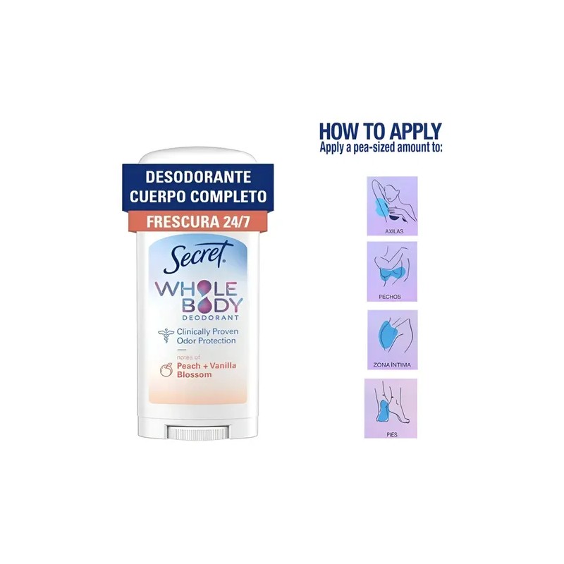 Desodorante Intimo Mujer De Cuerpo Entero Secret Whole Body