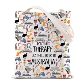 BAUNA Australia Lovers Tote Bag - Vacation Shoulder Bag - Souvenir & Honeymoon Trip Gift - Aussie Gift For Traveler