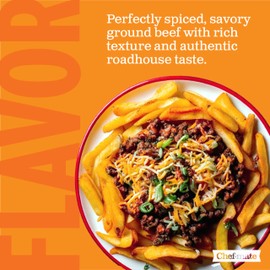 Chef-mate Beef Chili, Canned Chili with Meat, No Beans, 6 lb 10 oz (#10 Can Bulk)