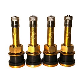 KEX Four TR500 Straight Brass Clamp in Tubeless 2" inch Truck or Bus Valve Stems