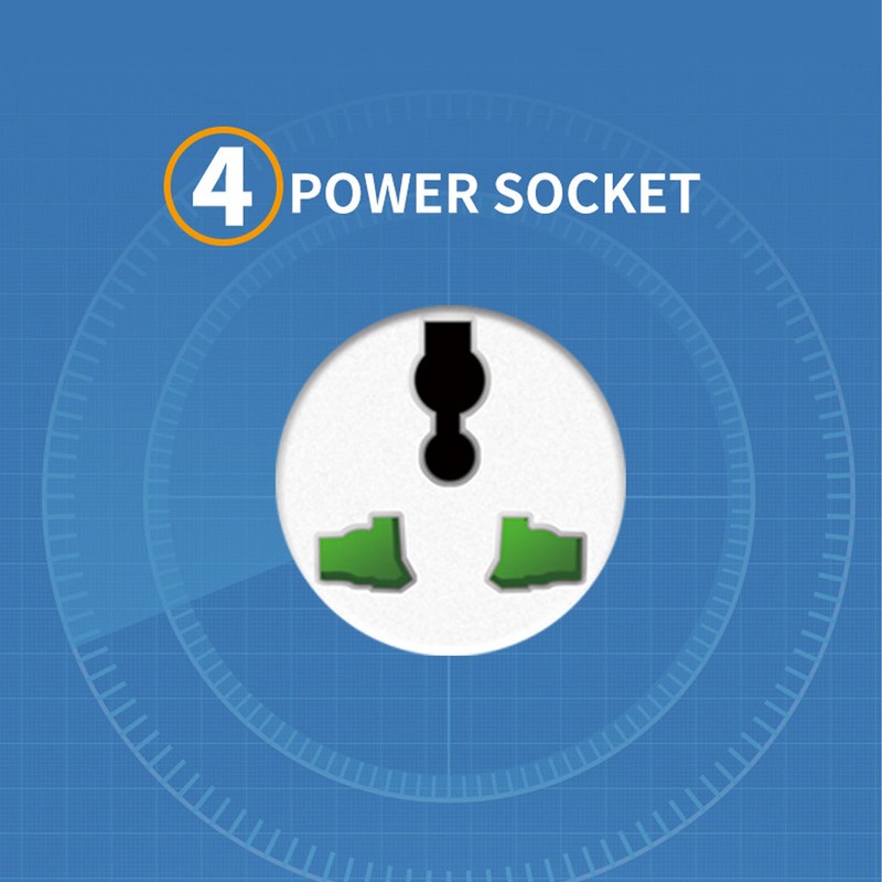 Power Socket Multifunction 8 in 1 DC 5V 3.1A USB