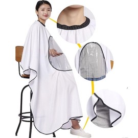H Plus Mall Transparent Window Haircut Cape Cutting Cape Dyeing Cape Perm Cape Hairdressing Apron Hair Salon Apron Hairdressing Gown / 에이치플러스몰 투명 창문 미용컷트보 커트보 염색보 파마보 미용앞치마 미용실앞치마 미용가운