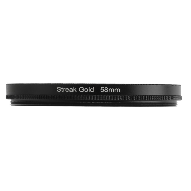 Gold Streak Anamorphic Effect Filter UHD Optical Glass Waterproof Scratch