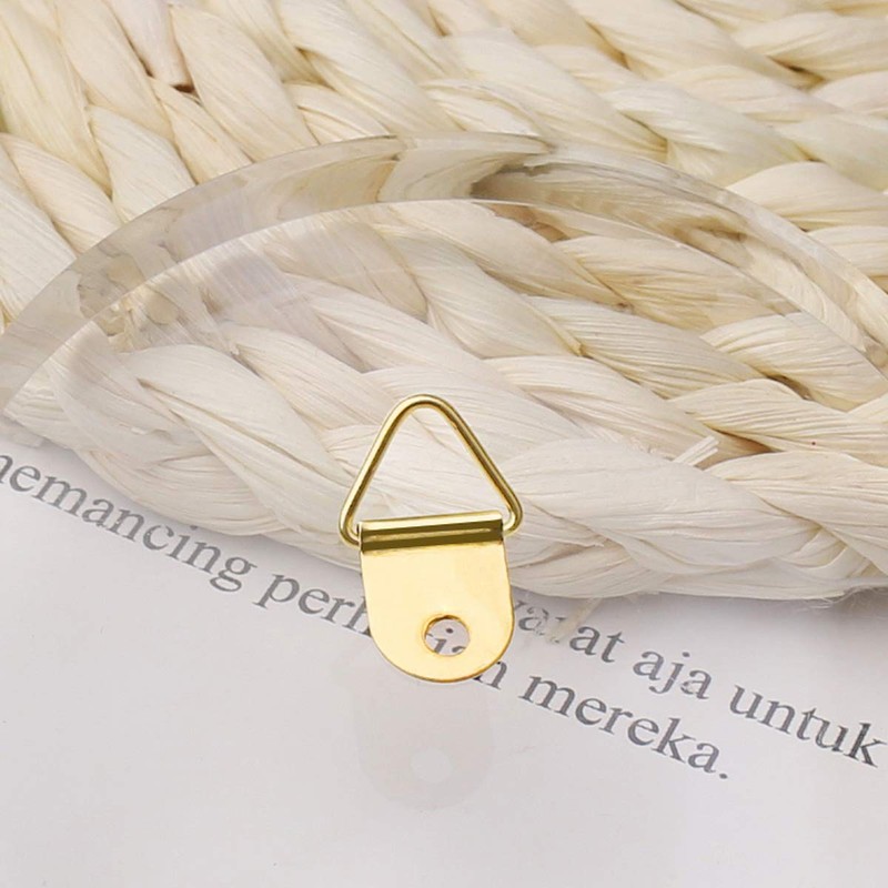 kuou 100 Pcs D Rings Picture Hanging, Small Photo Frame