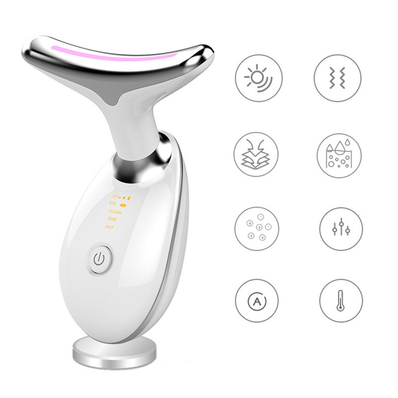 Neck Lifting Massager Colorful Lights Improve Absorption Neck Skin Tightening