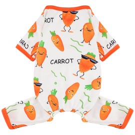 Dog Pajamas for Small Dogs Boy Girl, Dog Clothes Tiny Chihuahua Yorkie Spring Summer Shirt, Cute Puppy Outfit Pjs Jumpsuit Cat Onesie Apparel Pet Clothes