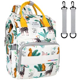 LEcylankEr Changing Backpack Large Capacity Changing Bag Backpack Oxford Fabric Baby Bag with Insulated Bag Baby Travel Bag for On the Go, Green, L