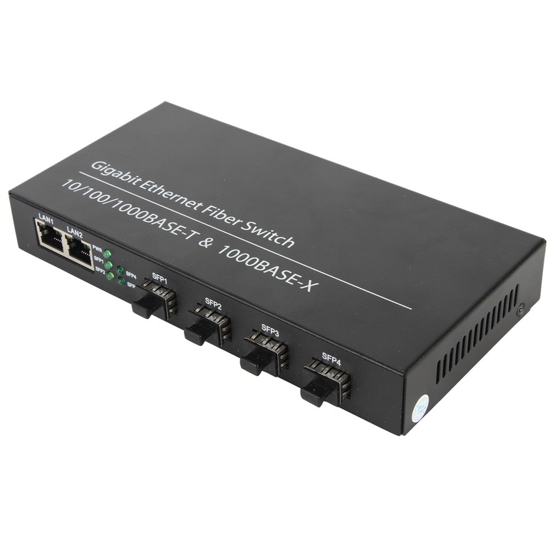 SFP Ethernet Fiber Switch Up To 120km 4 Optical Port