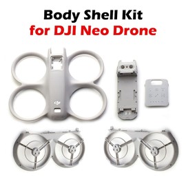 Jakoly - Kit de carcasa original para DJI Neo Drone Accesorios de repuesto – Nueva cubierta de botón de carcasa superior e inferior, piezas de reparación de marco medio para Neo (1 juego)