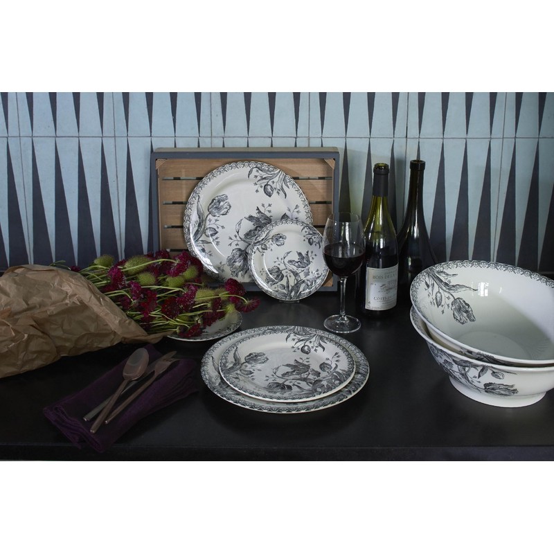 GIEN Tulip 1701B6A5 Small Plate, Canape Plate, Diameter 6.5 x