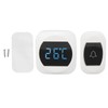 Wireless Doorbell Temperature Digital Display 4 Level Volume Adjustment Waterproof