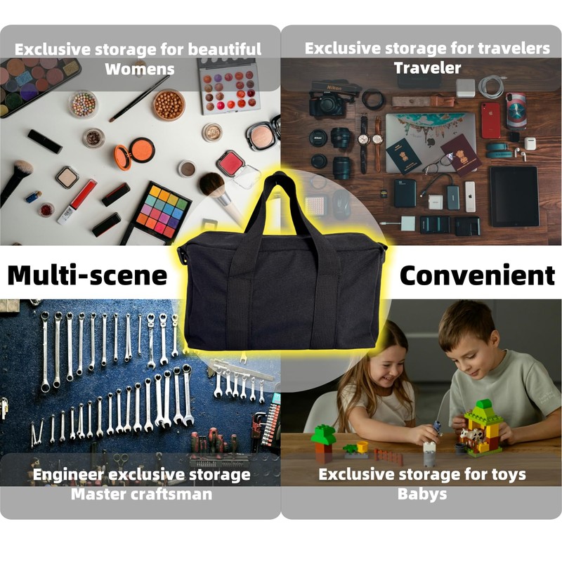Voyboced 14 Inch Canvas Tool Bag, Small Tool Bag for