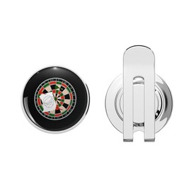 BKR Graphics Radar Dartboard Golf Hat Clip with Magnetic Ball Marker